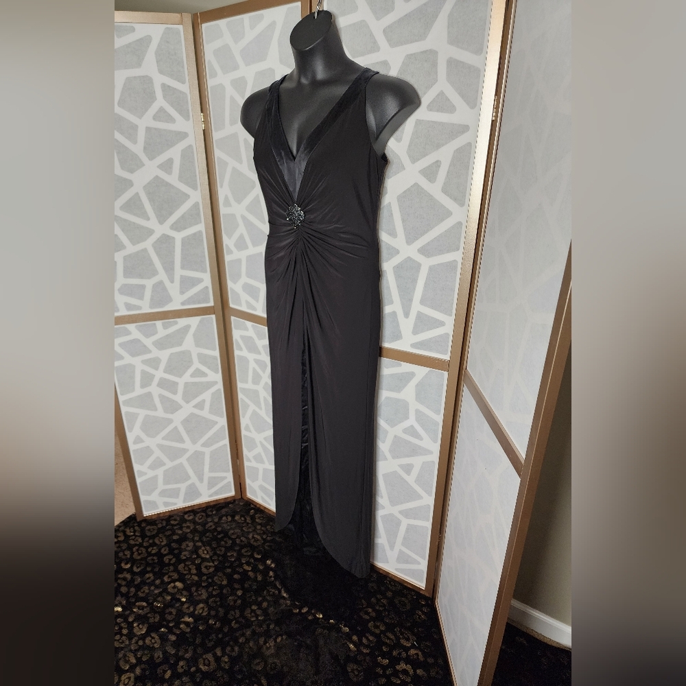 Talbots Ruched & Layered Gown | Size 12 - Picture 10 of 11
